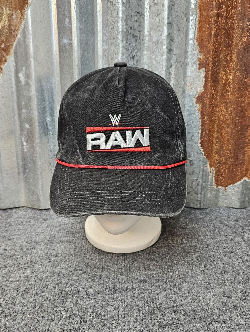 RARE WWE Monday Night Raw Netflix VIP Debut Stonewash Rope Hat/Cap